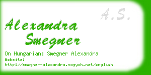 alexandra smegner business card